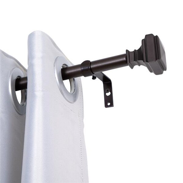 Utopia Alley Utopia Alley D24RB 0.62 in. Single Decorative Drapery Adjustable Curtain Rods for Windows 48 to 86 in. - Oil Rubbed Bronze D24RB - main
